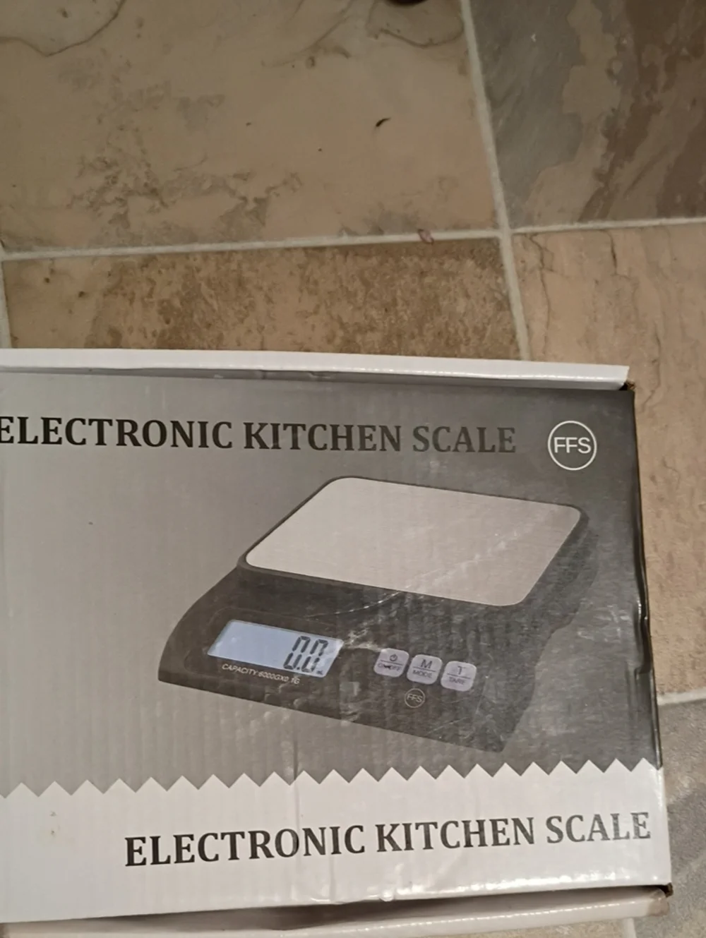 Electronic Kitchen Scale - Black and Silver